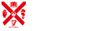 Queen’s White Logo - Landscape
